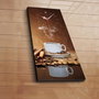 Wallity Reloj de pared decorativo de lienzo Multicolor 30 x 70 cm